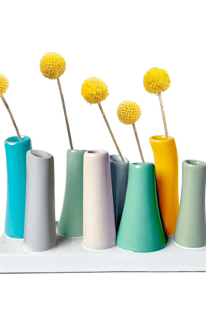 Pooley Modern Bud Vase For Flowers - Chive Ceramics Studio - Vases - Chive Ceramics Studio