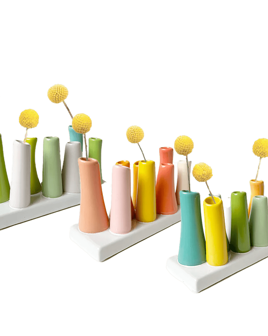 Pooley Modern Bud Vase For Flowers - Chive Ceramics Studio - Vases - Chive Ceramics Studio