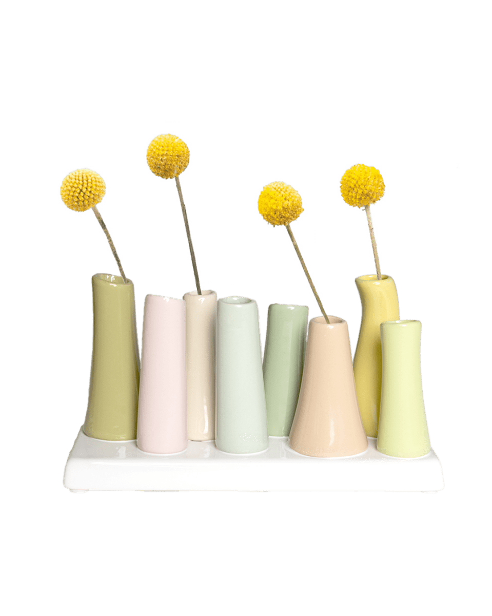 Pooley Modern Bud Vase For Flowers - Chive Ceramics Studio - Vases - Chive Ceramics Studio