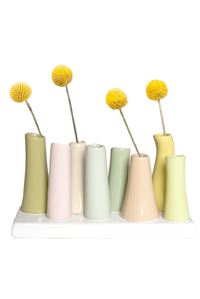 Pooley Modern Bud Vase For Flowers - Chive Ceramics Studio - Vases - Chive Ceramics Studio