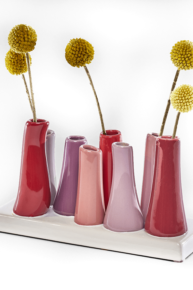 Pooley Modern Bud Vase For Flowers - Chive Ceramics Studio - Vases - Chive Ceramics Studio