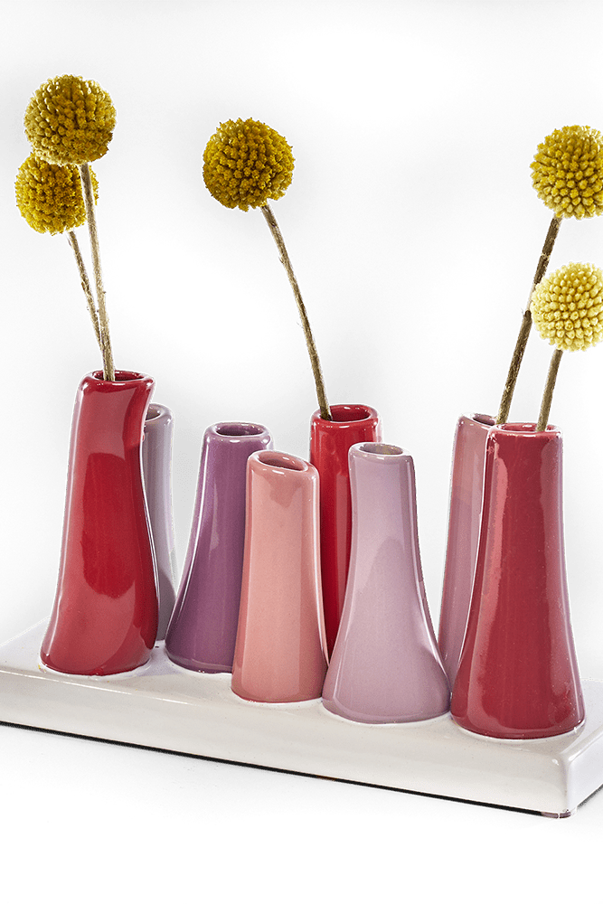 Pooley Modern Bud Vase For Flowers - Chive Ceramics Studio - Vases - Chive Ceramics Studio