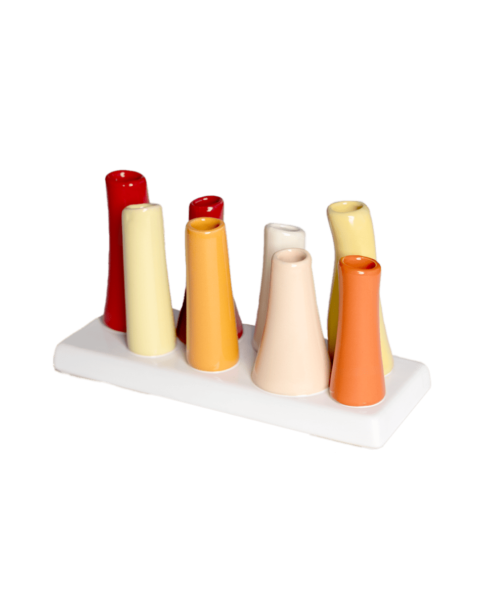 Pooley Modern Bud Vase For Flowers - Chive Ceramics Studio - Vases - Chive Ceramics Studio