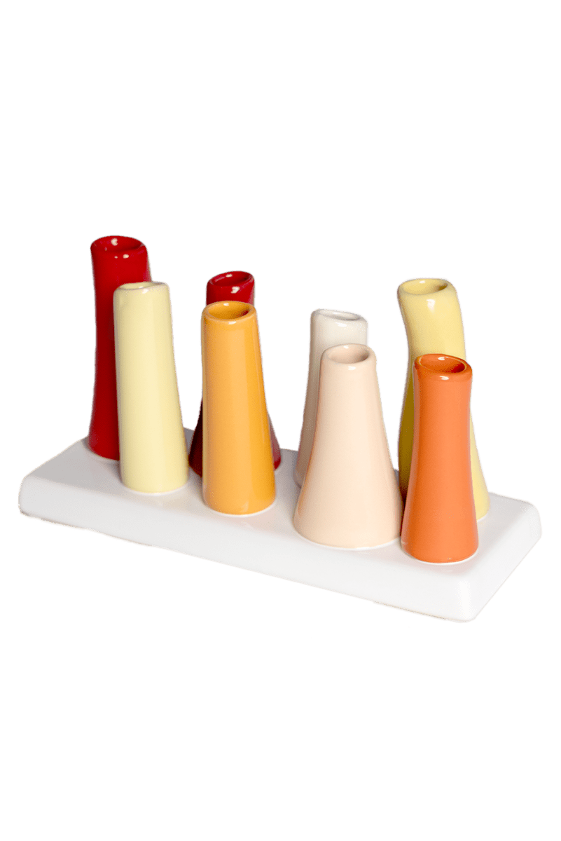 Pooley Modern Bud Vase For Flowers - Chive Ceramics Studio - Vases - Chive Ceramics Studio