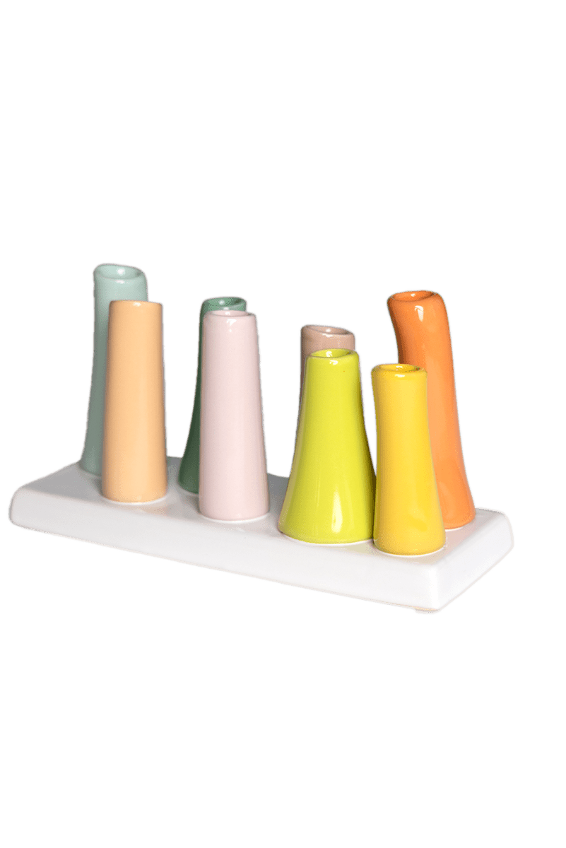 Pooley Modern Bud Vase For Flowers - Chive Ceramics Studio - Vases - Chive Ceramics Studio