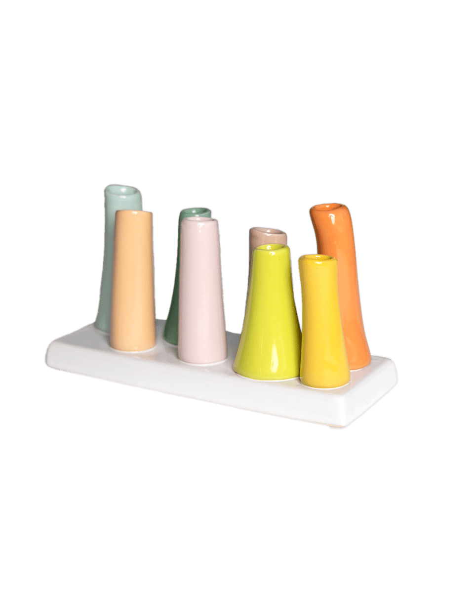 Pooley Modern Bud Vase For Flowers - Chive Ceramics Studio - Vases - Chive Ceramics Studio