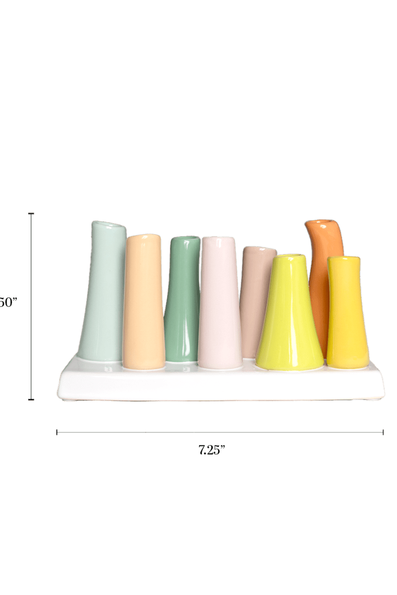 Pooley Modern Bud Vase For Flowers - Chive Ceramics Studio - Vases - Chive Ceramics Studio