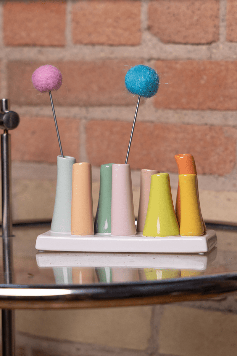 Pooley Modern Bud Vase For Flowers - Chive Ceramics Studio - Vases - Chive Ceramics Studio