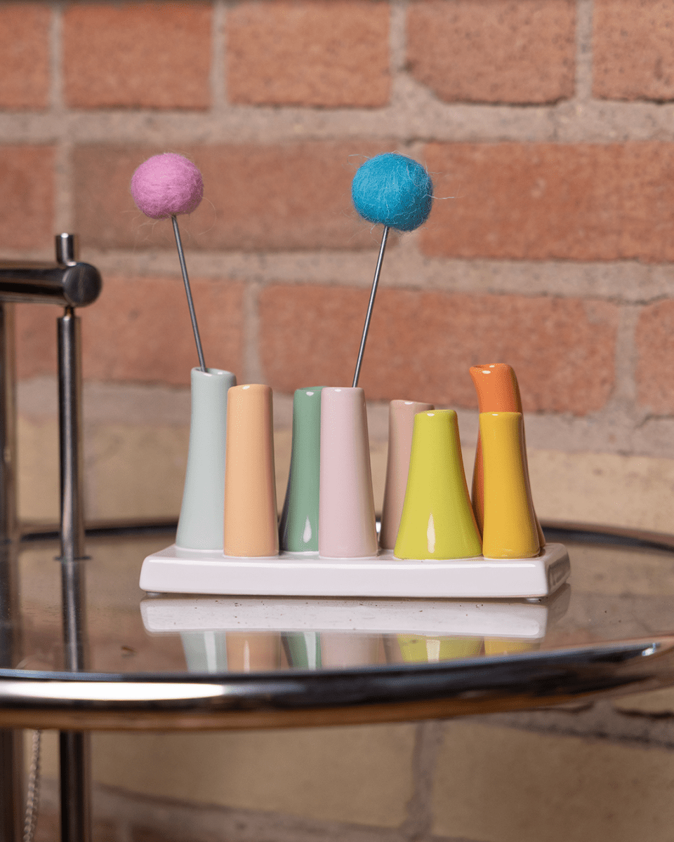 Pooley Modern Bud Vase For Flowers - Chive Ceramics Studio - Vases - Chive Ceramics Studio