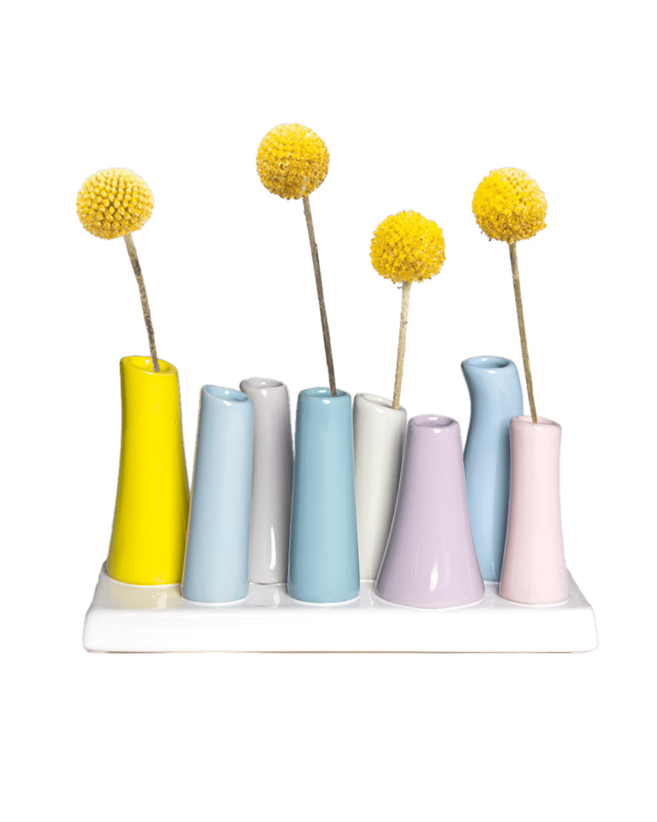 Pooley Modern Bud Vase For Flowers - Chive Ceramics Studio - Vases - Chive Ceramics Studio