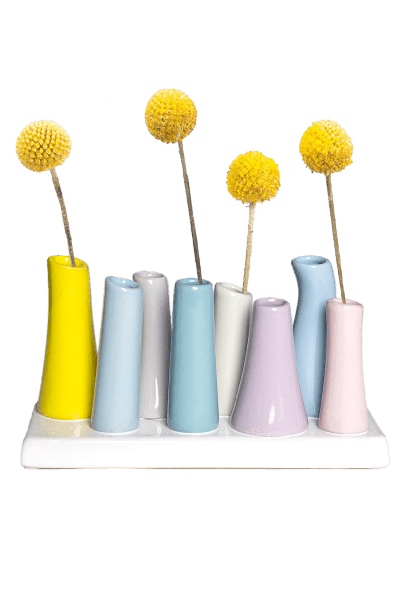 Pooley Modern Bud Vase For Flowers - Chive Ceramics Studio - Vases - Chive Ceramics Studio