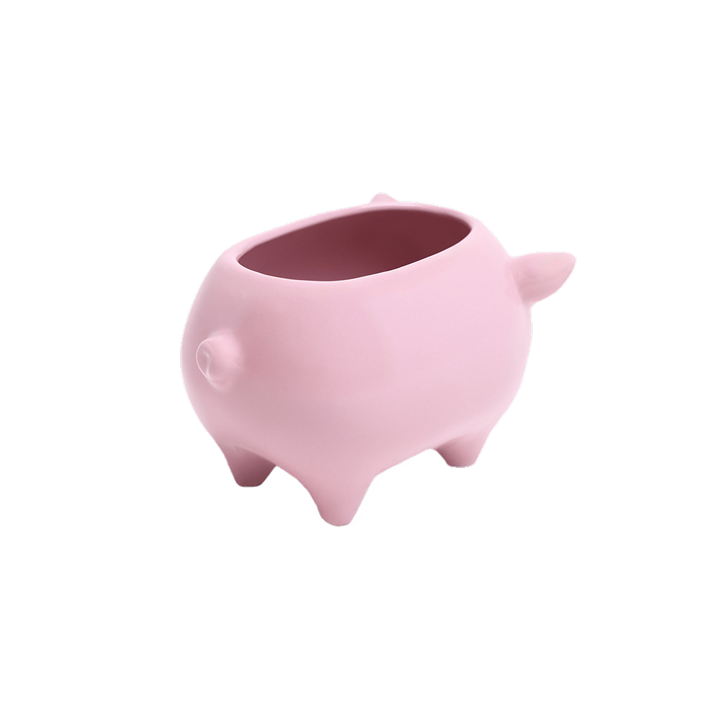 Pig Ceramic Indoor Plant Pot For Succulents - Chive Ceramics Studio - Pots - Chive Ceramics Studio