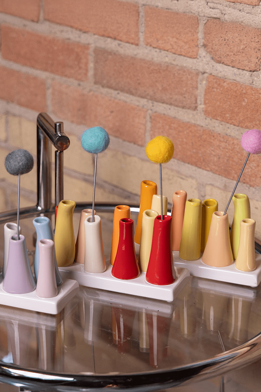 Pooley Modern Bud Vase For Flowers - Chive Ceramics Studio - Vases - Chive Ceramics Studio