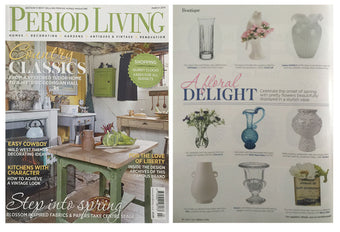 Period Living editorial featuring Chive Studio Porcelain Bird Bud Vase — Floral Delight