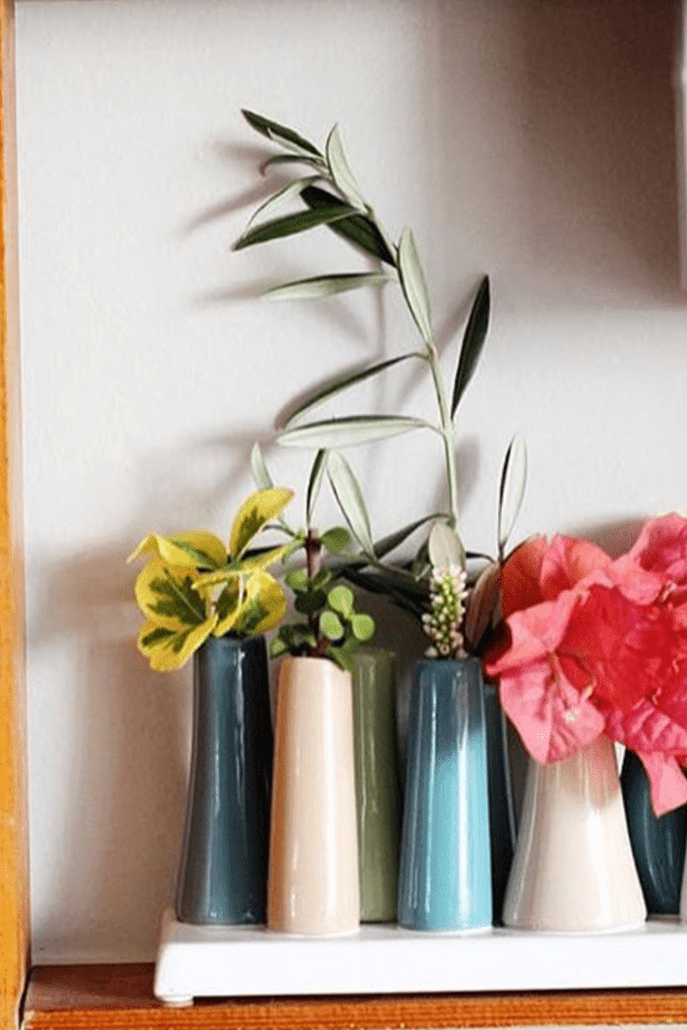 Pooley Modern Bud Vase For Flowers - Chive Ceramics Studio - Vases - Chive Ceramics Studio