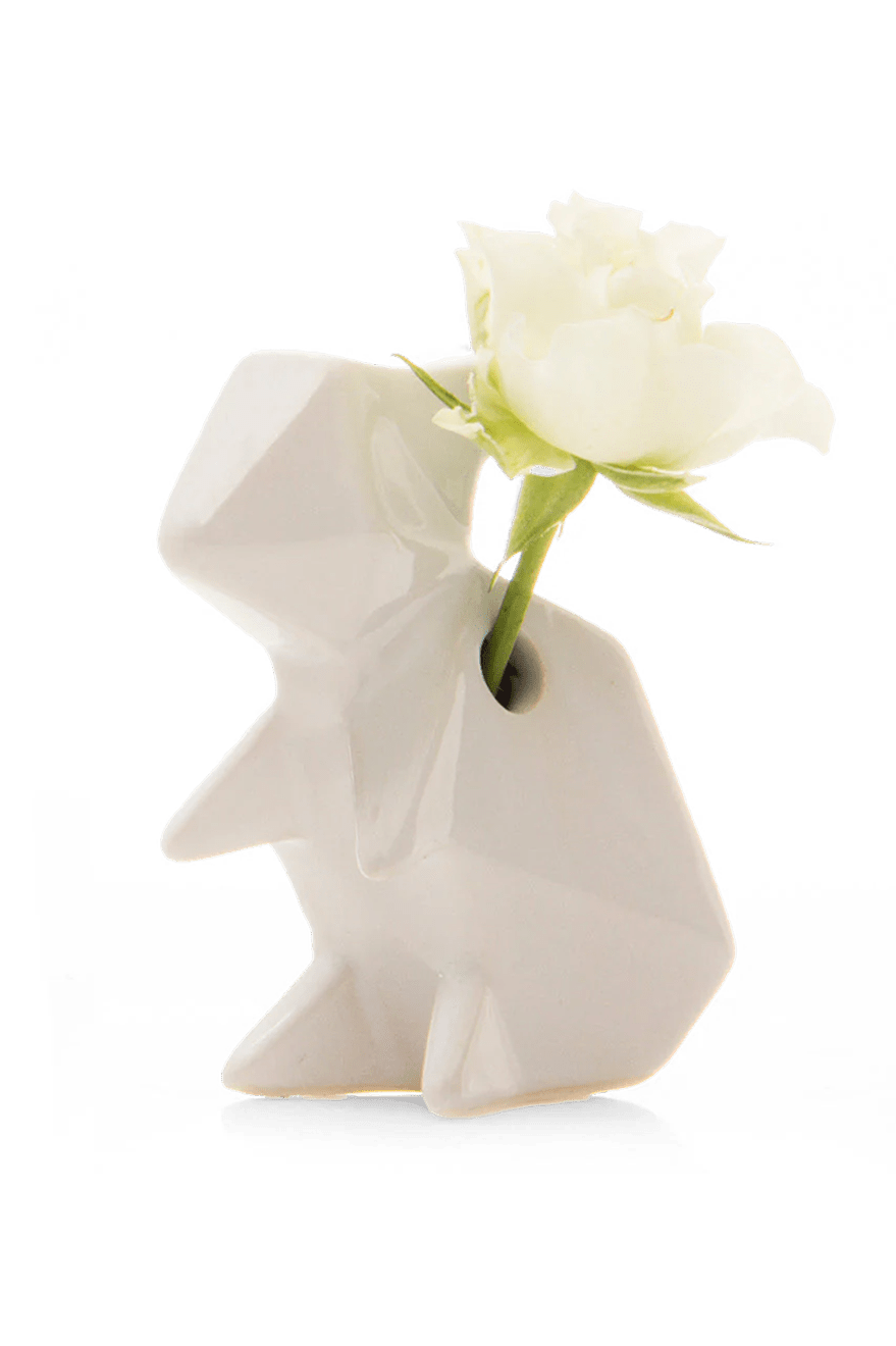 Rabbit Ceramic Bud Vase - Chive Ceramics Studio - Vases - Chive Ceramics Studio