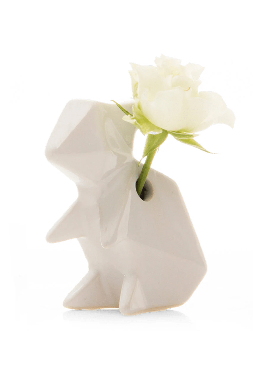 Rabbit Ceramic Bud Vase - Chive Ceramics Studio - Vases - Chive Ceramics Studio