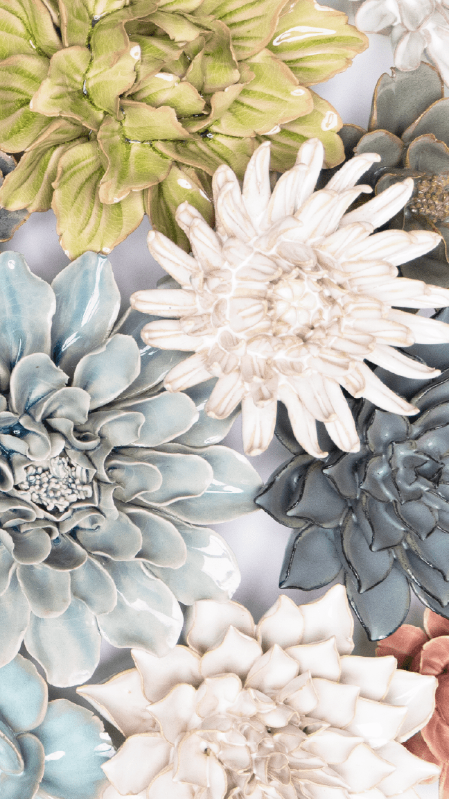 Copenhagen - Ceramic Flower Curated Collection - Chive Ceramics Studio - Ceramic Flower Sets - Chive Ceramics Studio