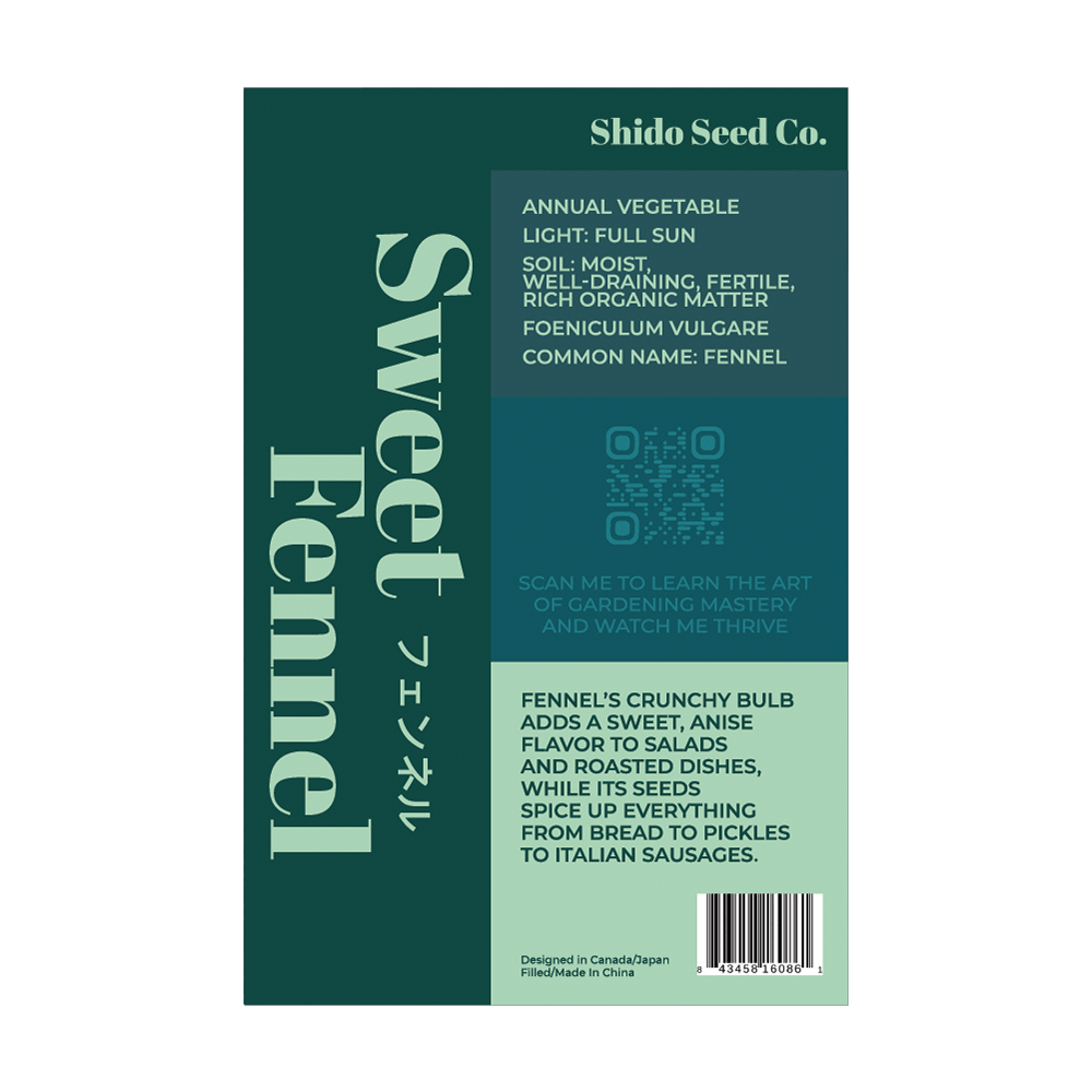 Fennel Vegetable Seeds Packet - Chive Ceramics Studio - Seeds - Chive Ceramics Studio