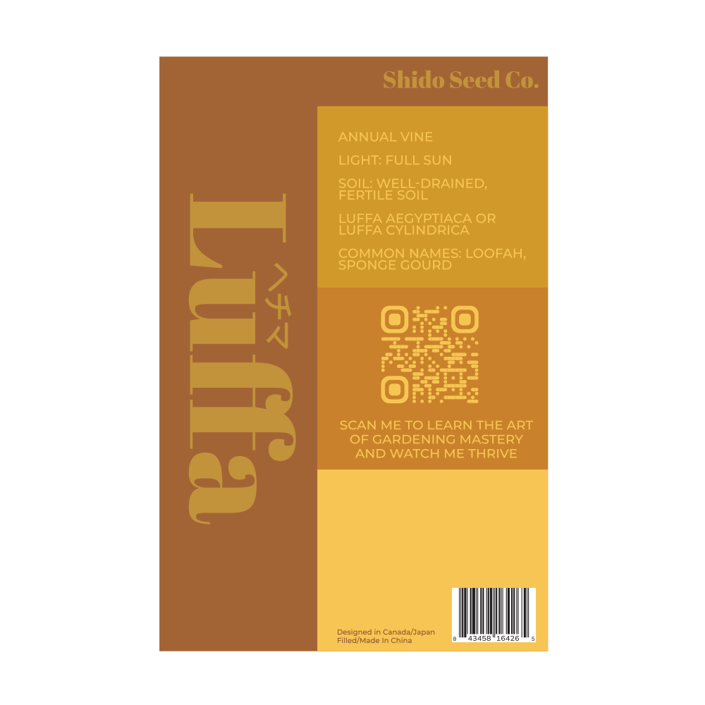 Luffa Sponge Vegetable Seeds Packet - Chive Ceramics Studio - Seeds - Chive Ceramics Studio