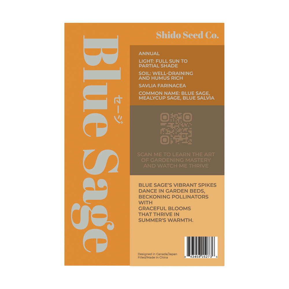 Sage Flower Seeds Packet - Chive Ceramics Studio - Seeds - Chive Ceramics Studio