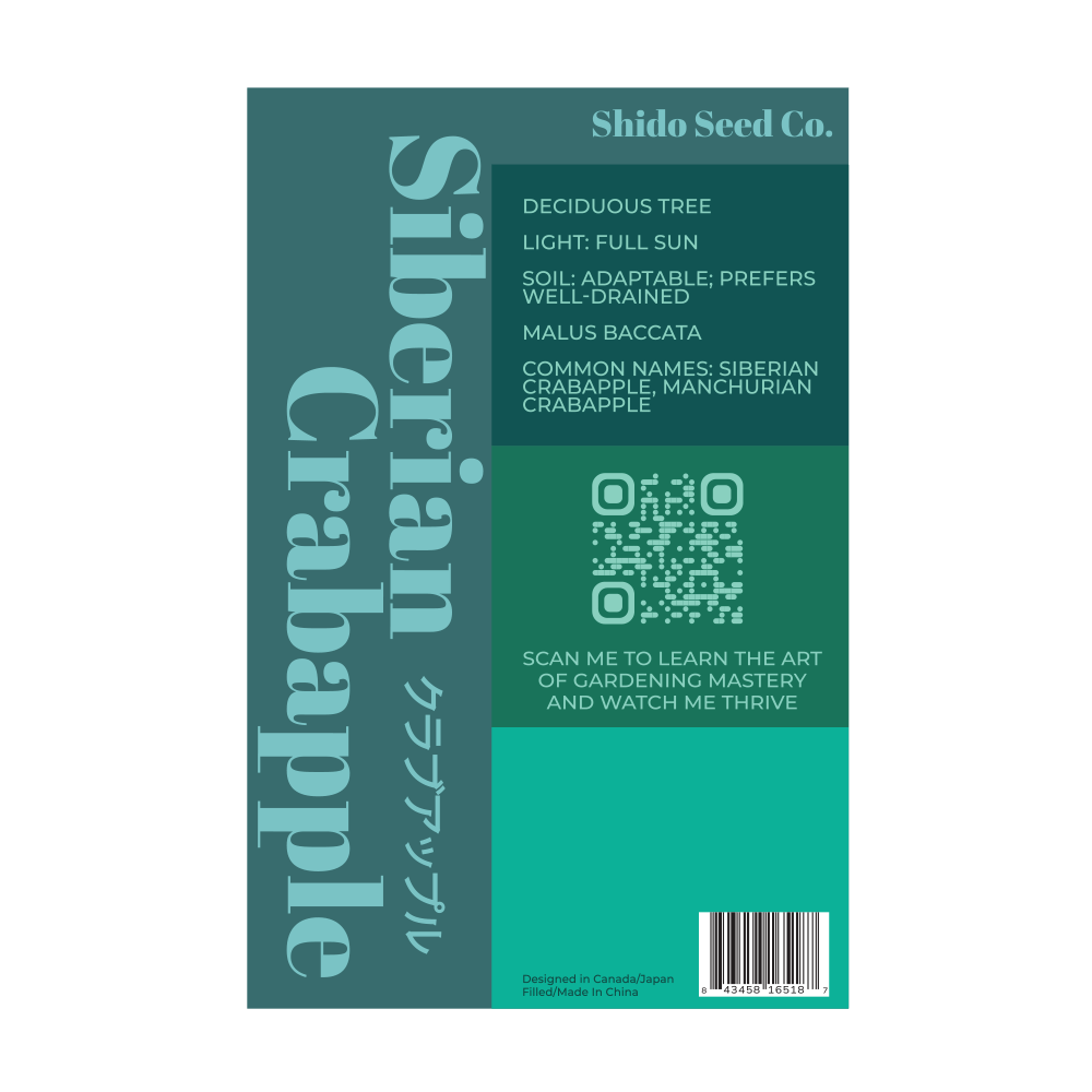 Siberian Crabapple Flower Seeds Packet - Chive Ceramics Studio - Seeds - Chive Ceramics Studio