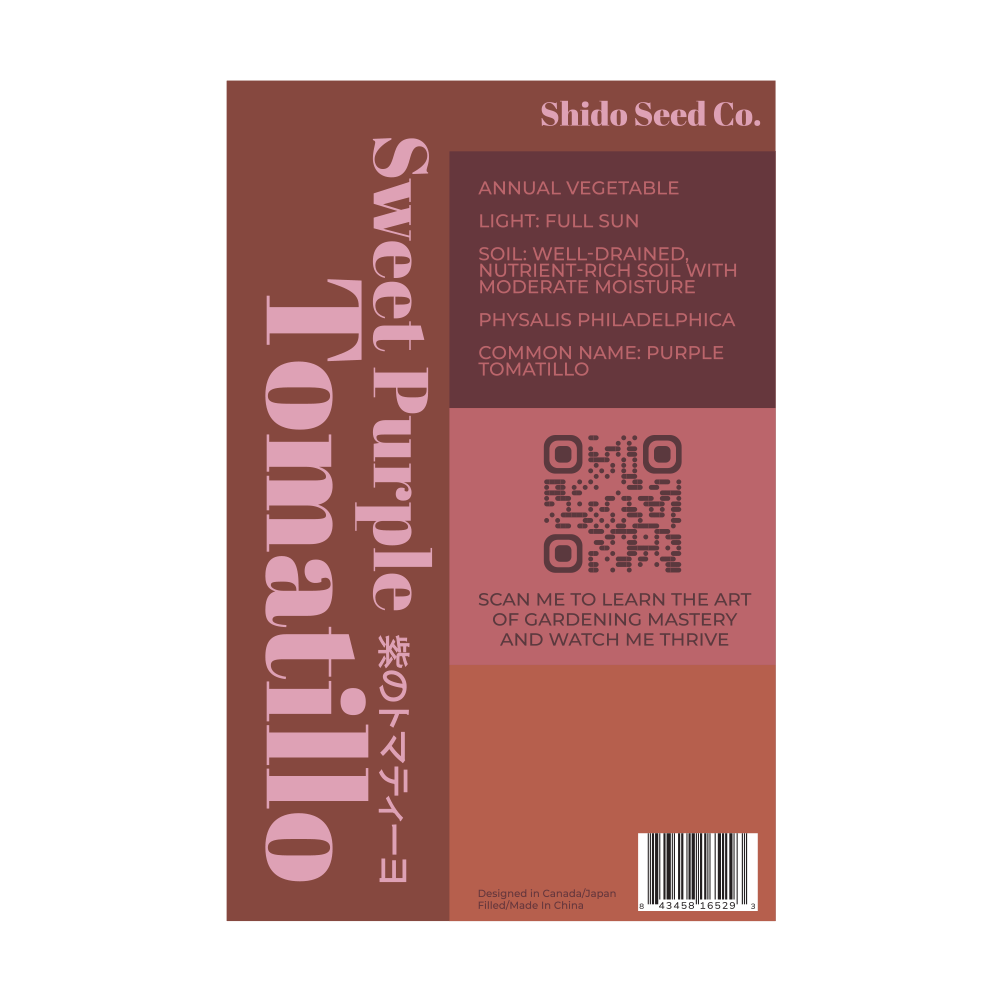 Sweet Purple Tomatillo Vegetable Seeds Packet - Chive Ceramics Studio - Seeds - Chive Ceramics Studio