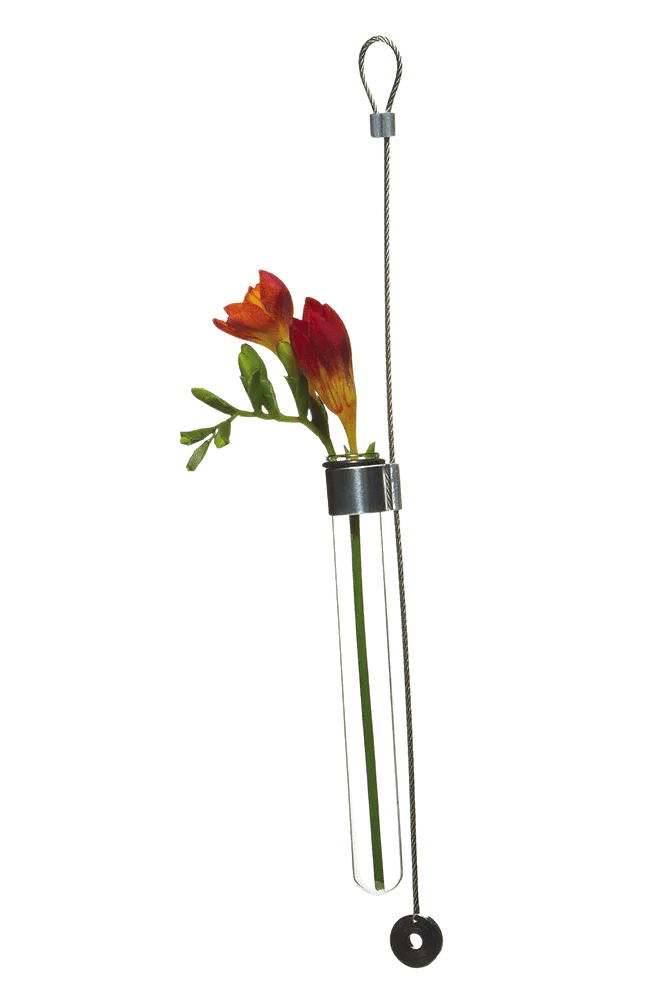 Hanging Airplane Cable & Glass Flower Vase - Chive Ceramics Studio - Vases - Chive US