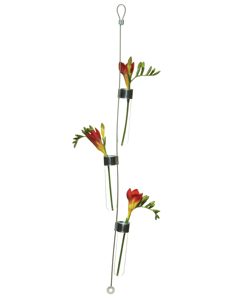 Hanging Airplane Cable & Glass Flower Vase - Chive Ceramics Studio - Vases - Chive US