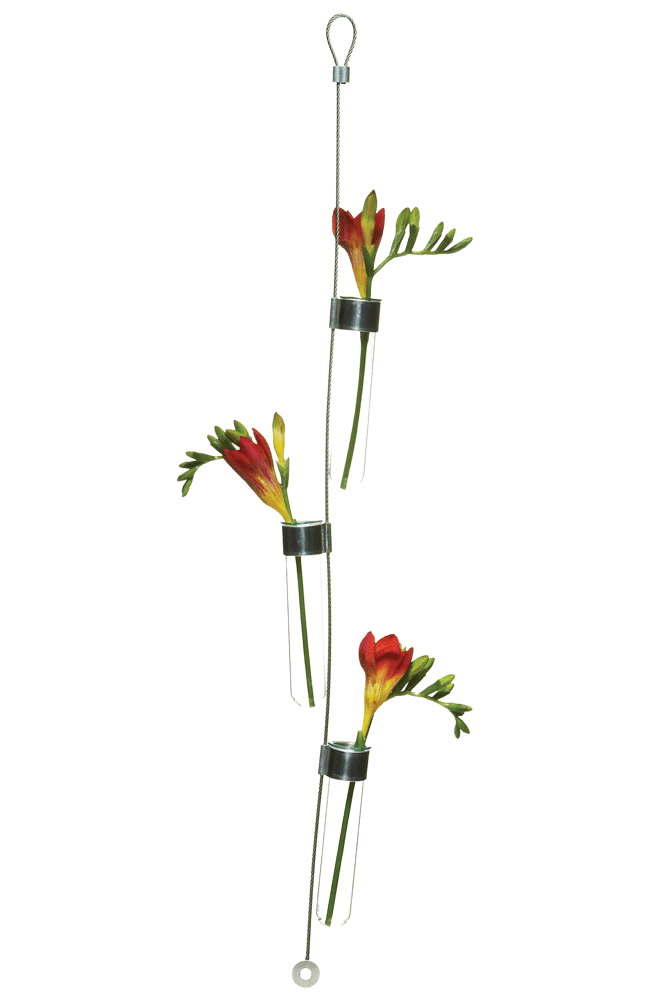 Hanging Airplane Cable & Glass Flower Vase - Chive Ceramics Studio - Vases - Chive US