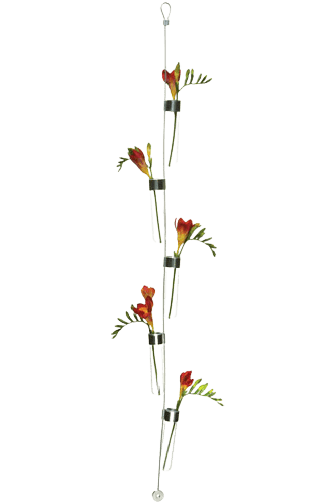 Hanging Airplane Cable & Glass Flower Vase - Chive Ceramics Studio - Vases - Chive US