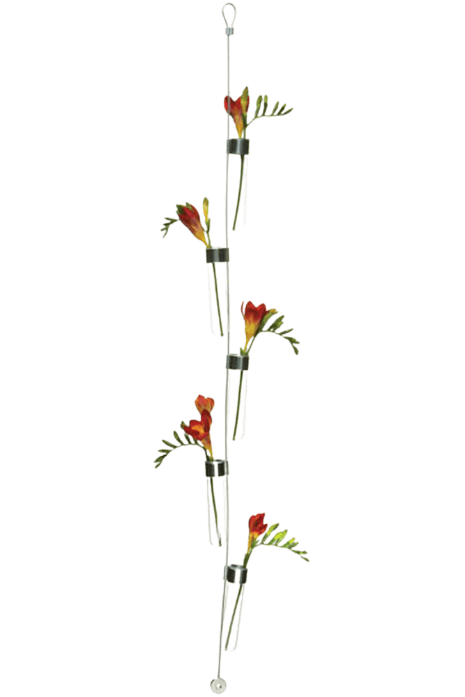 Hanging Airplane Cable & Glass Flower Vase - Chive Ceramics Studio - Vases - Chive US