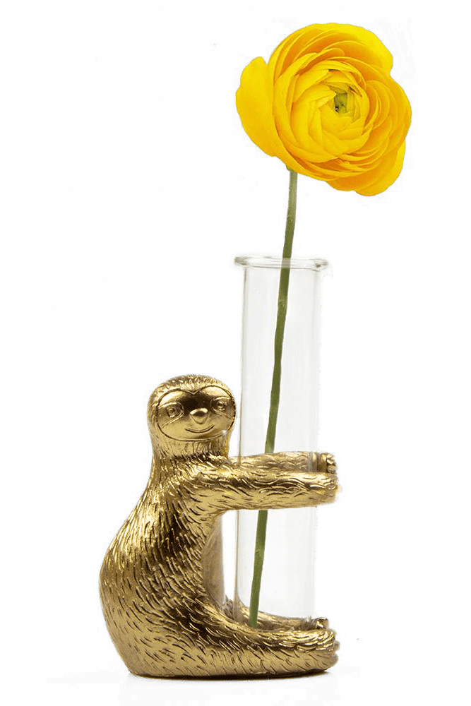 Sloth Metal & Glass Propagator - Chive Ceramics Studio - Vases - Chive US