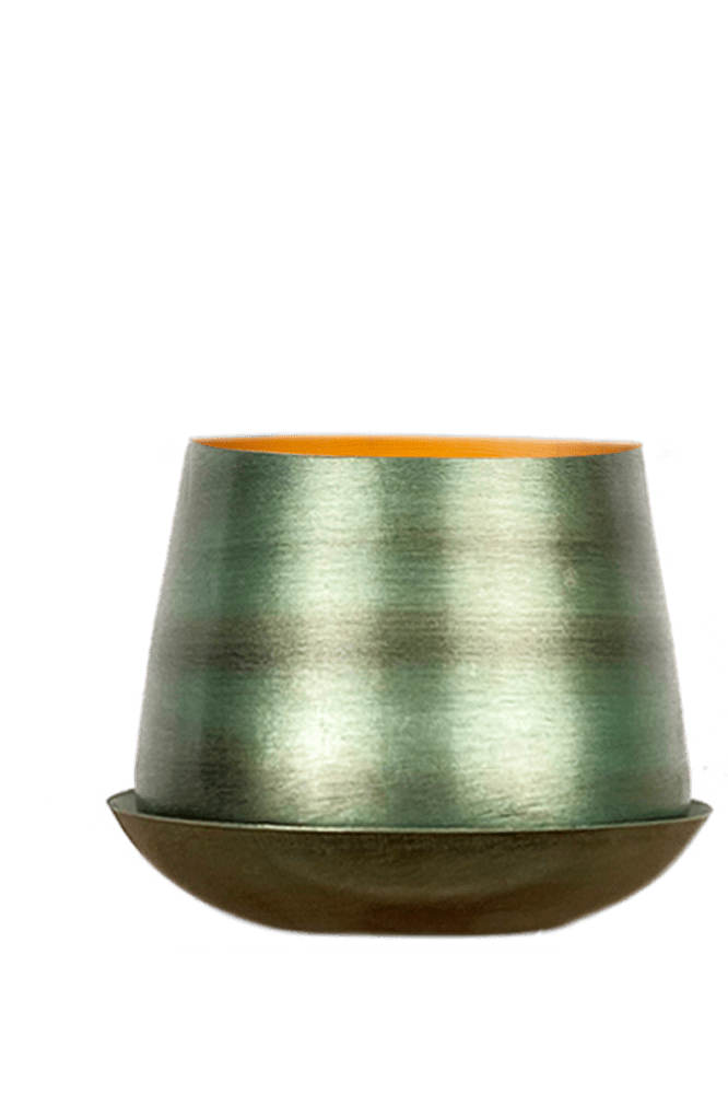 Joe Metal Pot With Drainage Hole - Chive Ceramics Studio - Pots - Chive US