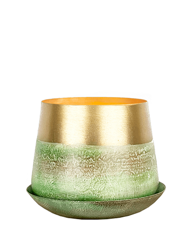 Joe Metal Pot With Drainage Hole - Chive Ceramics Studio - Pots - Chive US