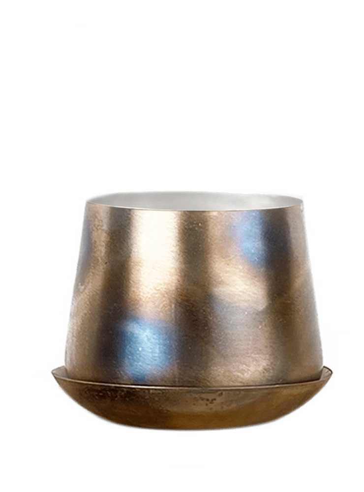 Joe Metal Pot With Drainage Hole - Chive Ceramics Studio - Pots - Chive US