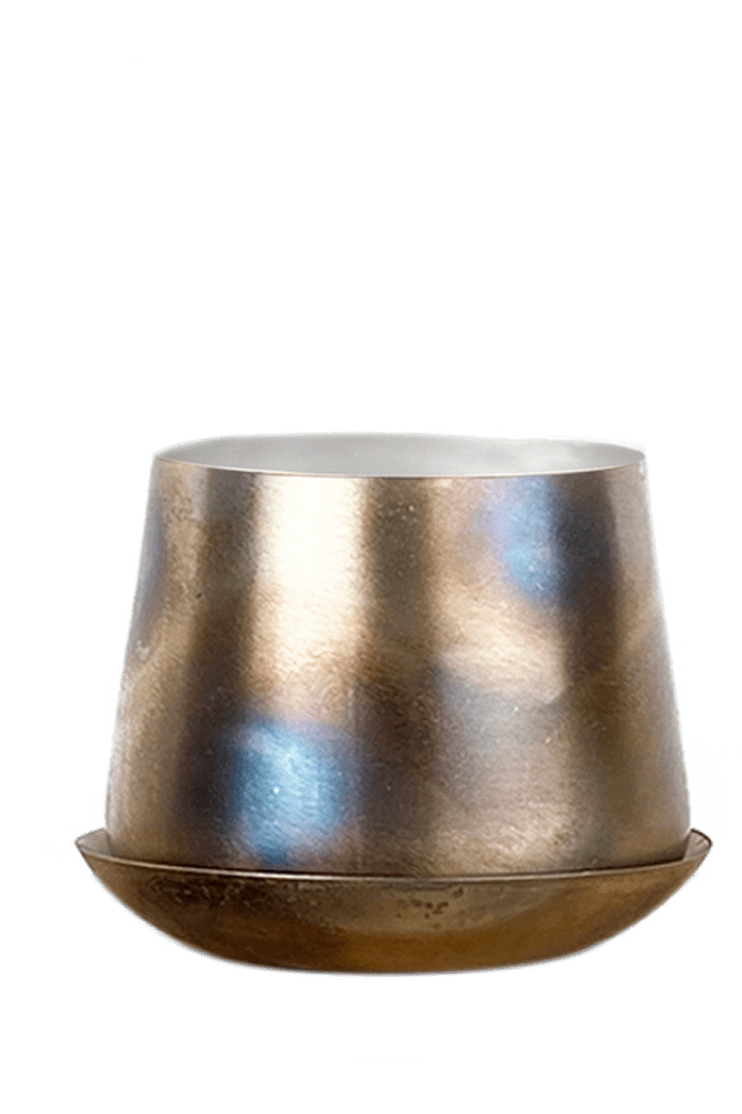 Joe Metal Pot With Drainage Hole - Chive Ceramics Studio - Pots - Chive US