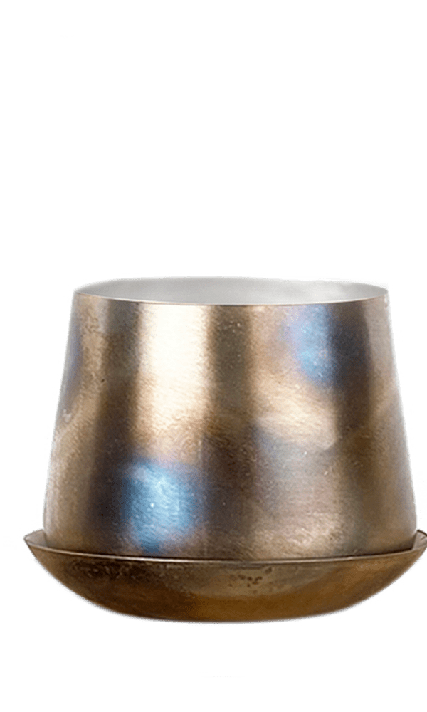 Joe Metal Pot With Drainage Hole - Chive Ceramics Studio - Pots - Chive US