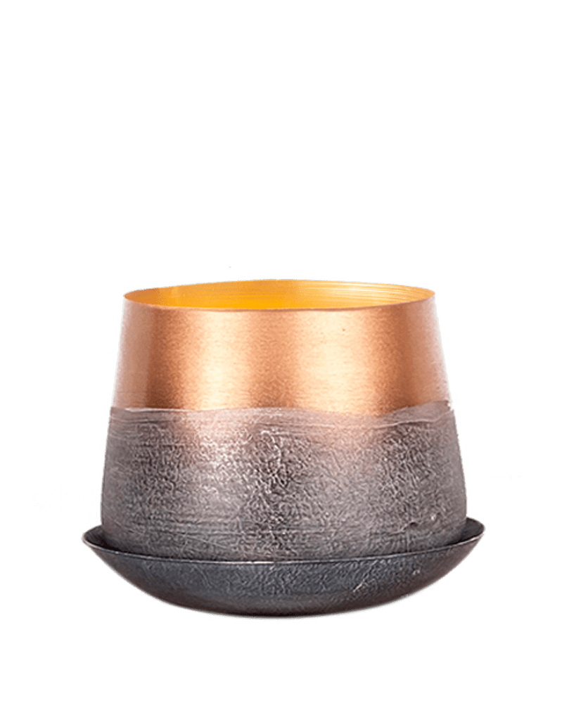 Joe Metal Pot With Drainage Hole - Chive Ceramics Studio - Pots - Chive US