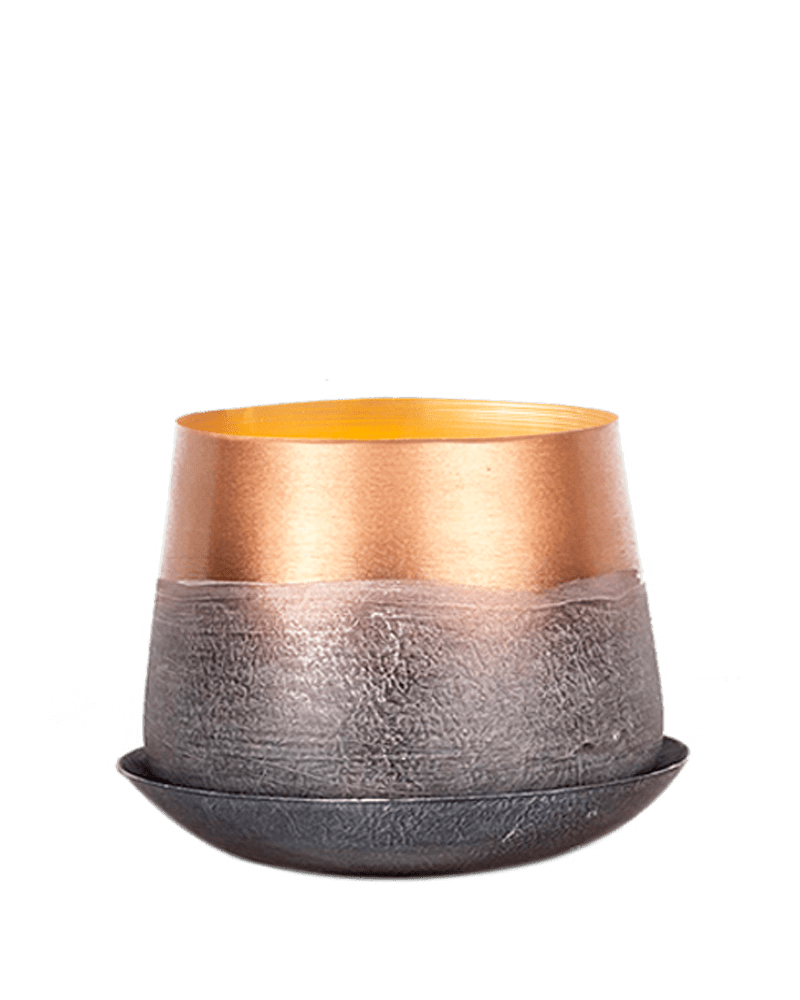 Joe Metal Pot With Drainage Hole - Chive Ceramics Studio - Pots - Chive US