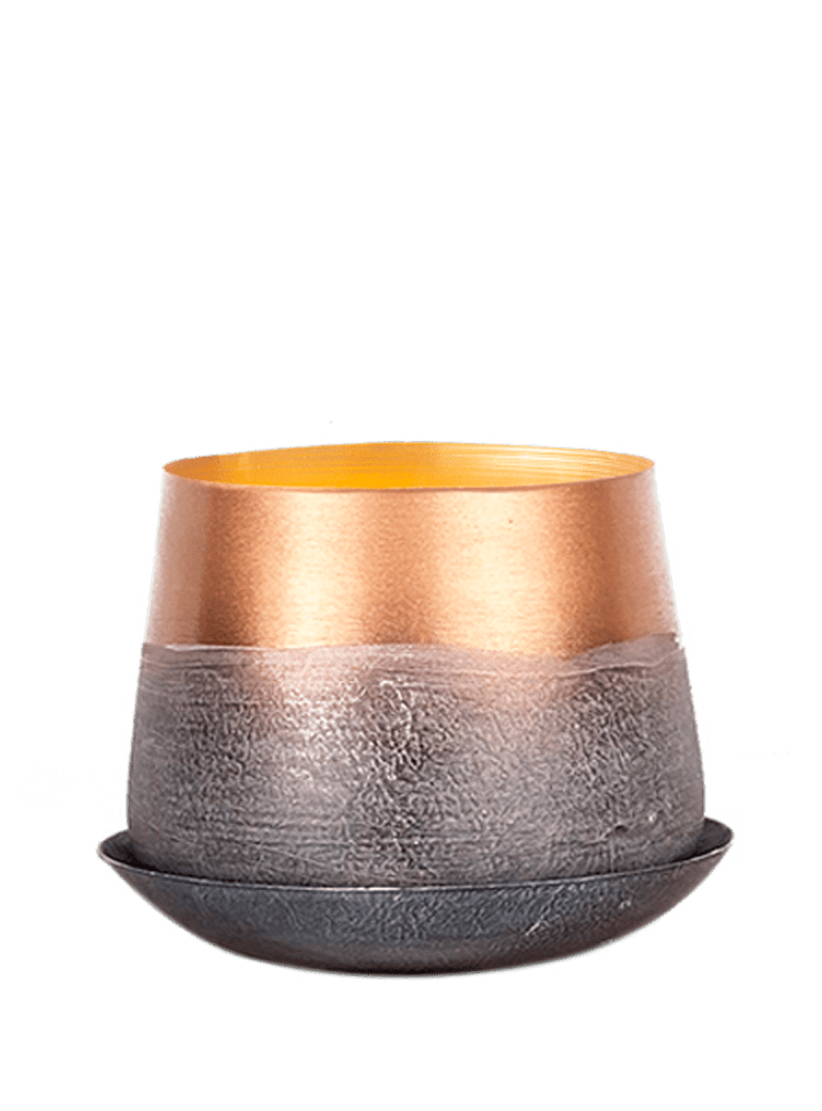 Joe Metal Pot With Drainage Hole - Chive Ceramics Studio - Pots - Chive US