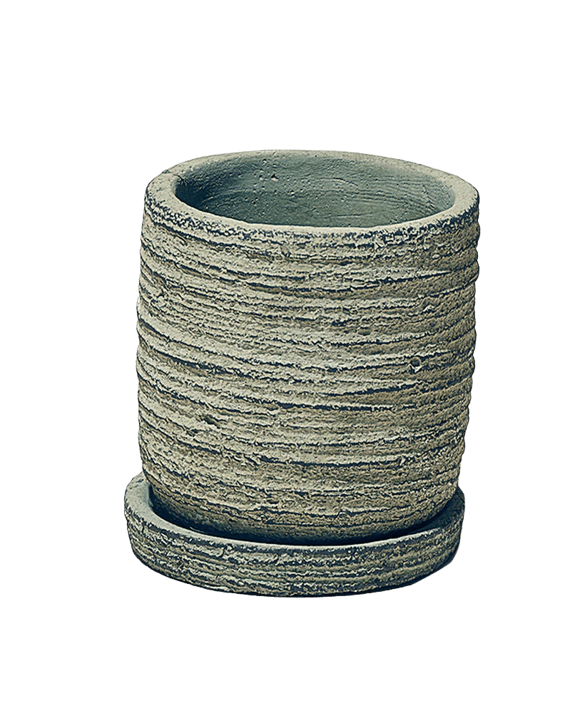 Paul Ceramic Pot And Saucer Set With Drainage - Chive Ceramics Studio - Pots - Chive US