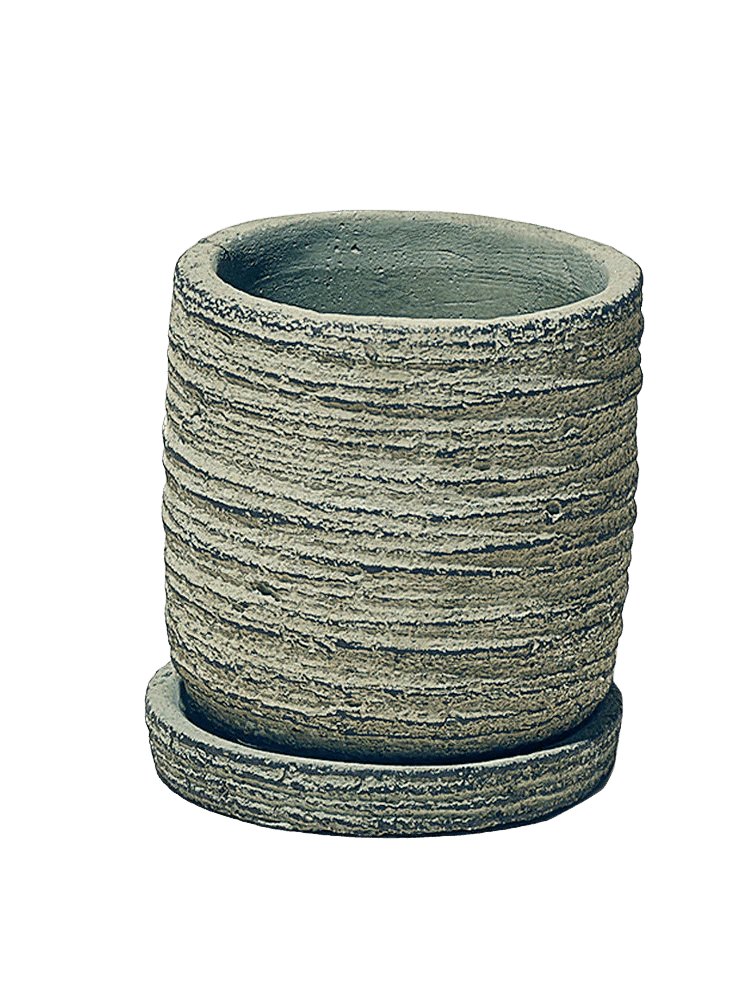 Paul Ceramic Pot And Saucer Set With Drainage - Chive Ceramics Studio - Pots - Chive US