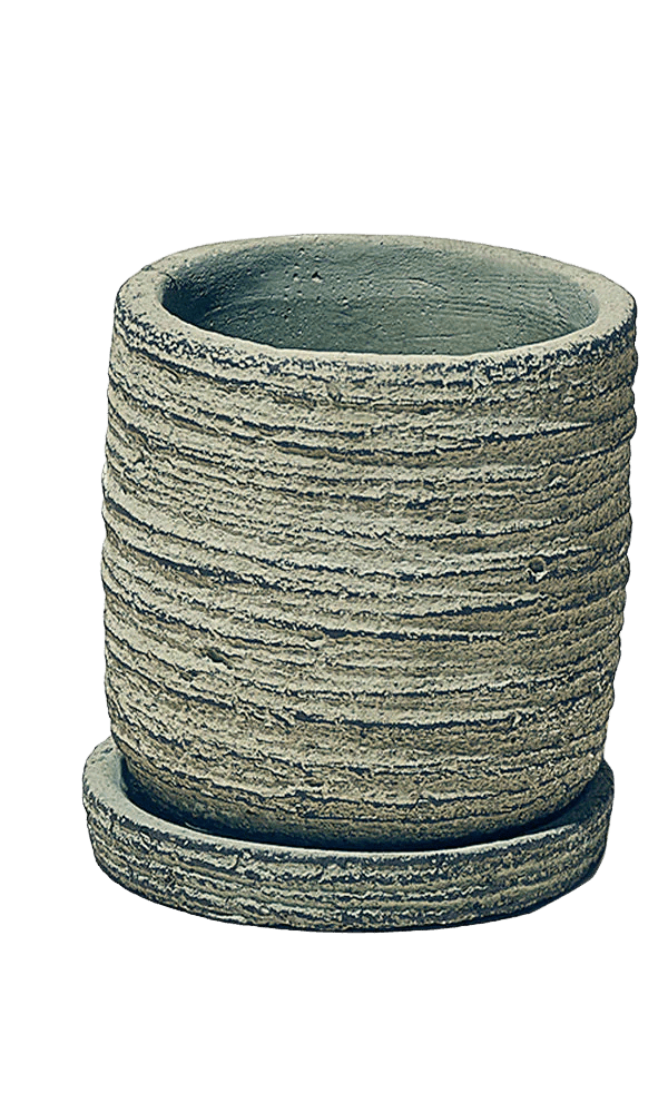 Paul Ceramic Pot And Saucer Set With Drainage - Chive Ceramics Studio - Pots - Chive US