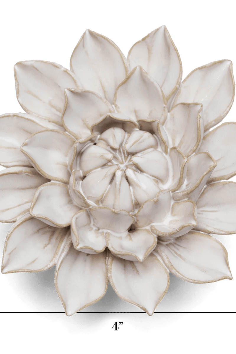 September Birth Flower - Aster ceramic wall flower — Birth Flower Collection — handmade by Chive Studio Toronto