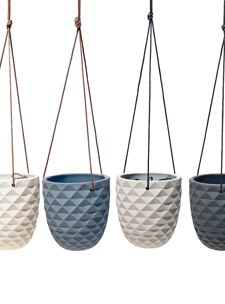 Thimble Porcelain Modern Hanging Planter - Chive Ceramics Studio - Pots - Chive US