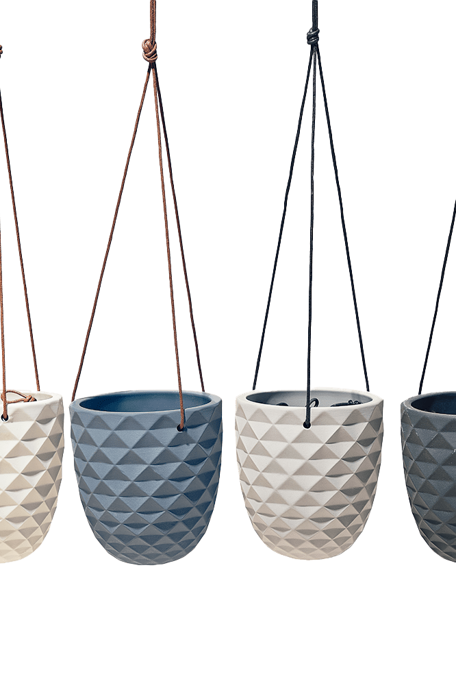 Thimble Porcelain Modern Hanging Planter - Chive Ceramics Studio - Pots - Chive US