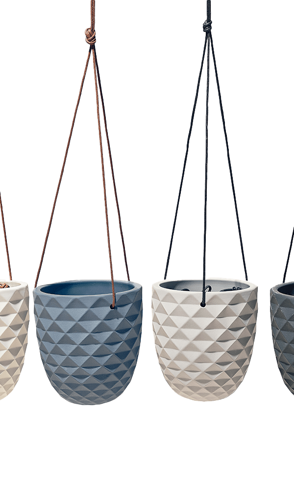 Thimble Porcelain Modern Hanging Planter - Chive Ceramics Studio - Pots - Chive US