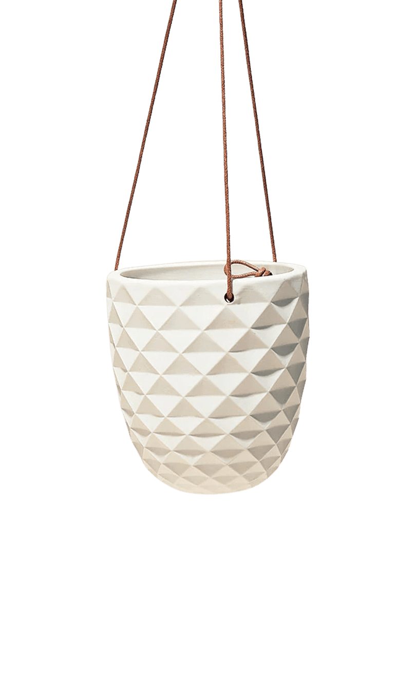 Thimble Porcelain Modern Hanging Planter - Chive Ceramics Studio - Pots - Chive US
