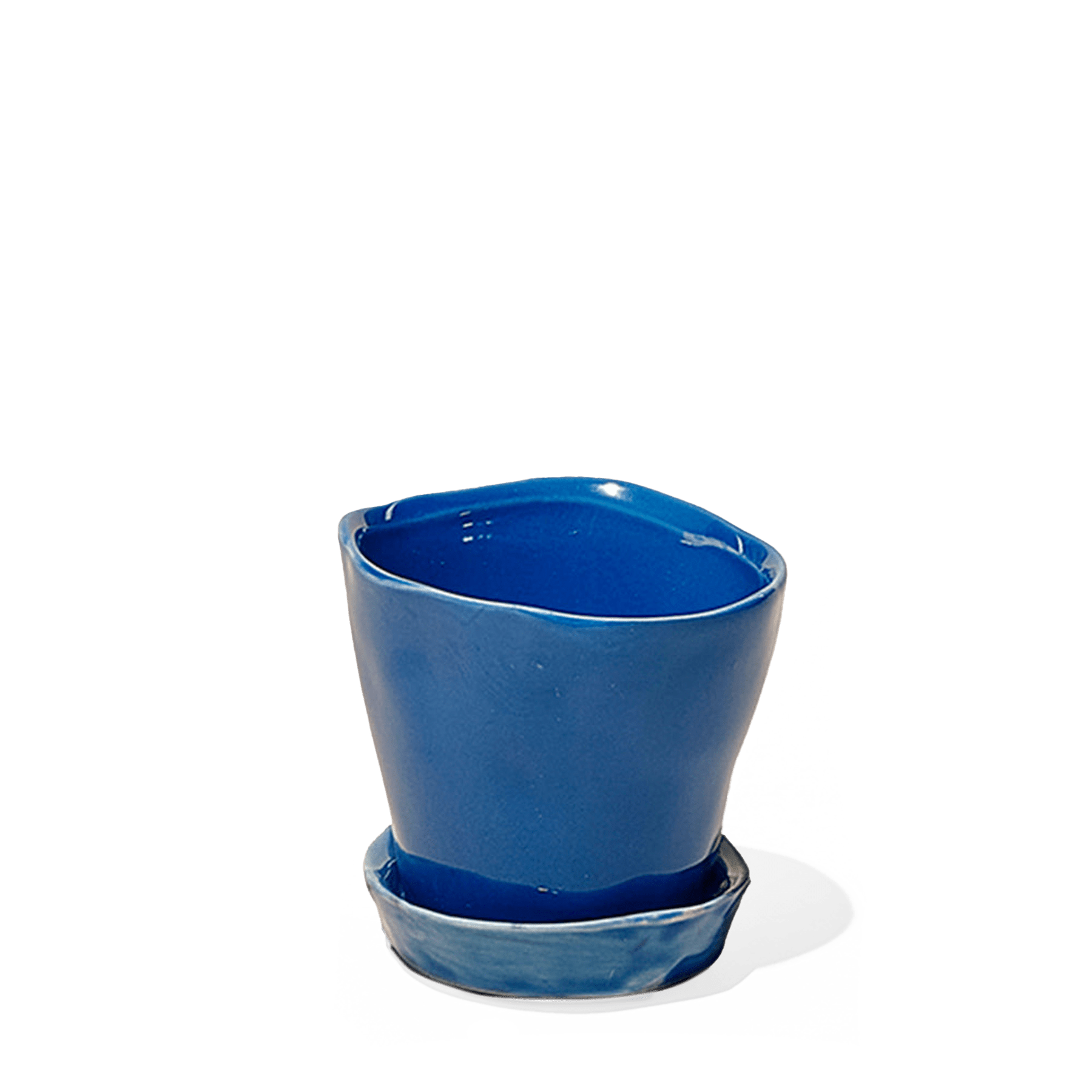 Tika Ceramic Pot & Saucer Set With Drainage - Chive Ceramics Studio - Pots - Chive Ceramics Studio